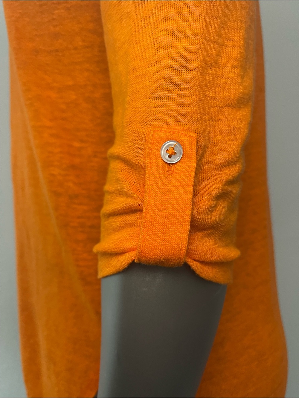 Chico’s Linen Tunic Top Women’s XS 00 Orange Longline Colorful Beach Lounge - Picture 6 of 8